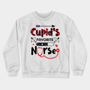 Cupid's Favorite Nurse Valentine's Day Nursing Medical Shirt Crewneck Sweatshirt